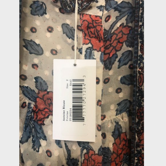 NWT Ulla Johnson Antoine Blouse in Pristine - Picture 7 of 11